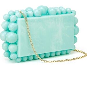 Acrylic Evening Handbag Beads Bag for Women Graceful Shoulder Bag